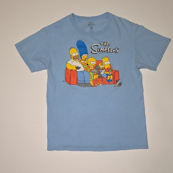 Simpsons Other - Men's Small Blue Simpsons T-Shirt